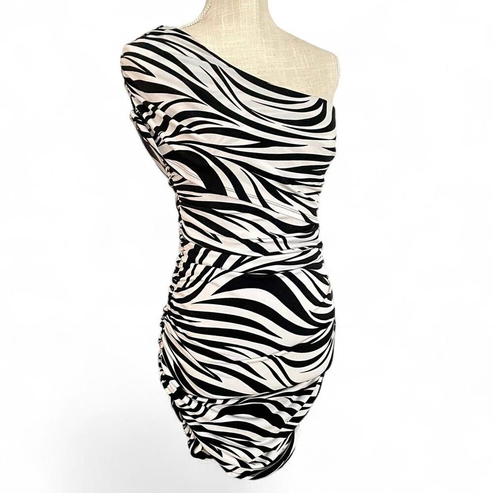 Y2K Black and White Dress